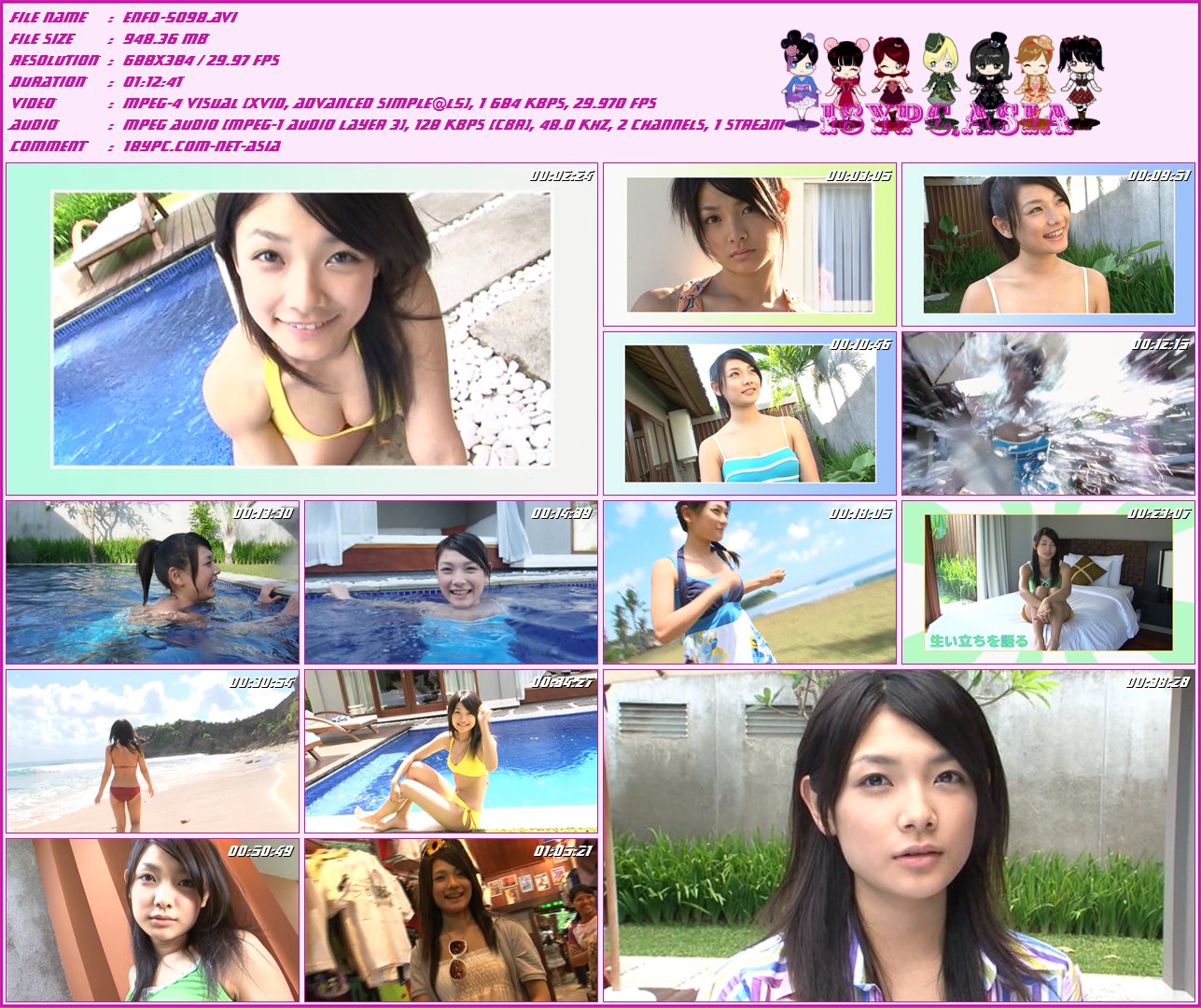 ENFD-5098 Erika Tonooka - Refreshing 外岡えりか  DVD 「Refreshing 外岡えりか」 アイドル育成番組『アイドリング!!!』で活躍中の“トノトノ”こと外岡えりかの2ndイメージ。18歳になった彼女が南国の島・バリ島で大はしゃぎ!明るくて元気な一面はもちろん、ちょっと大人な一面も見せてくれるトノトノが愛おしくて堪らない!!